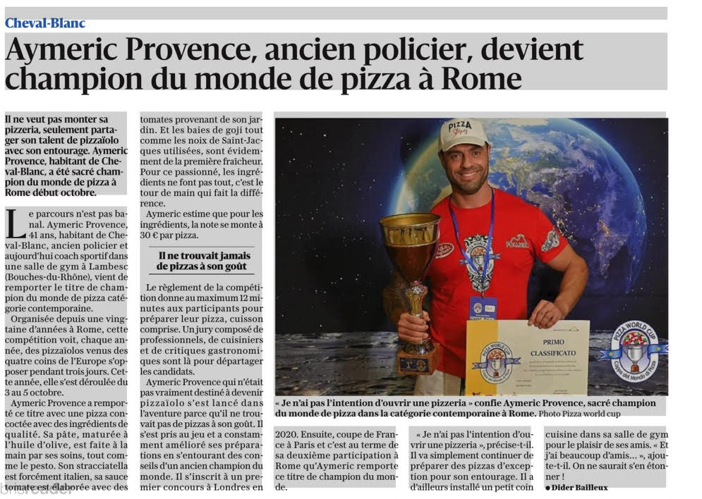 article de presse Aymeric Provence