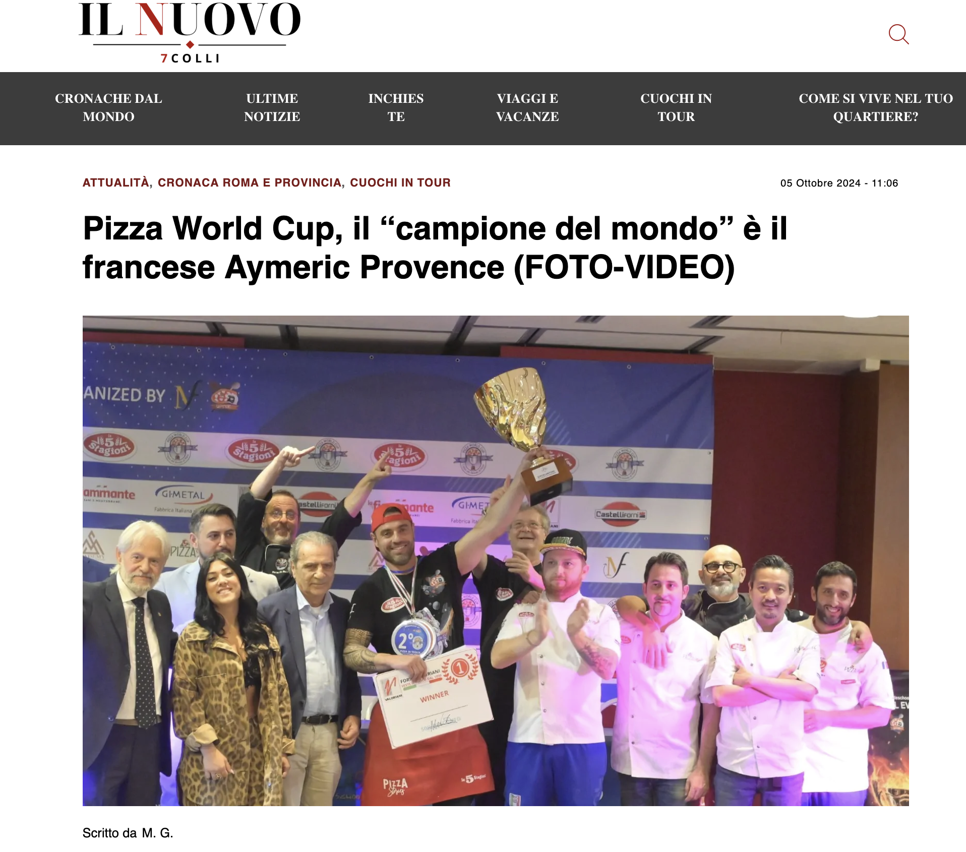 école de pizzaiolo avec le Champion du monde de la pizza 2024