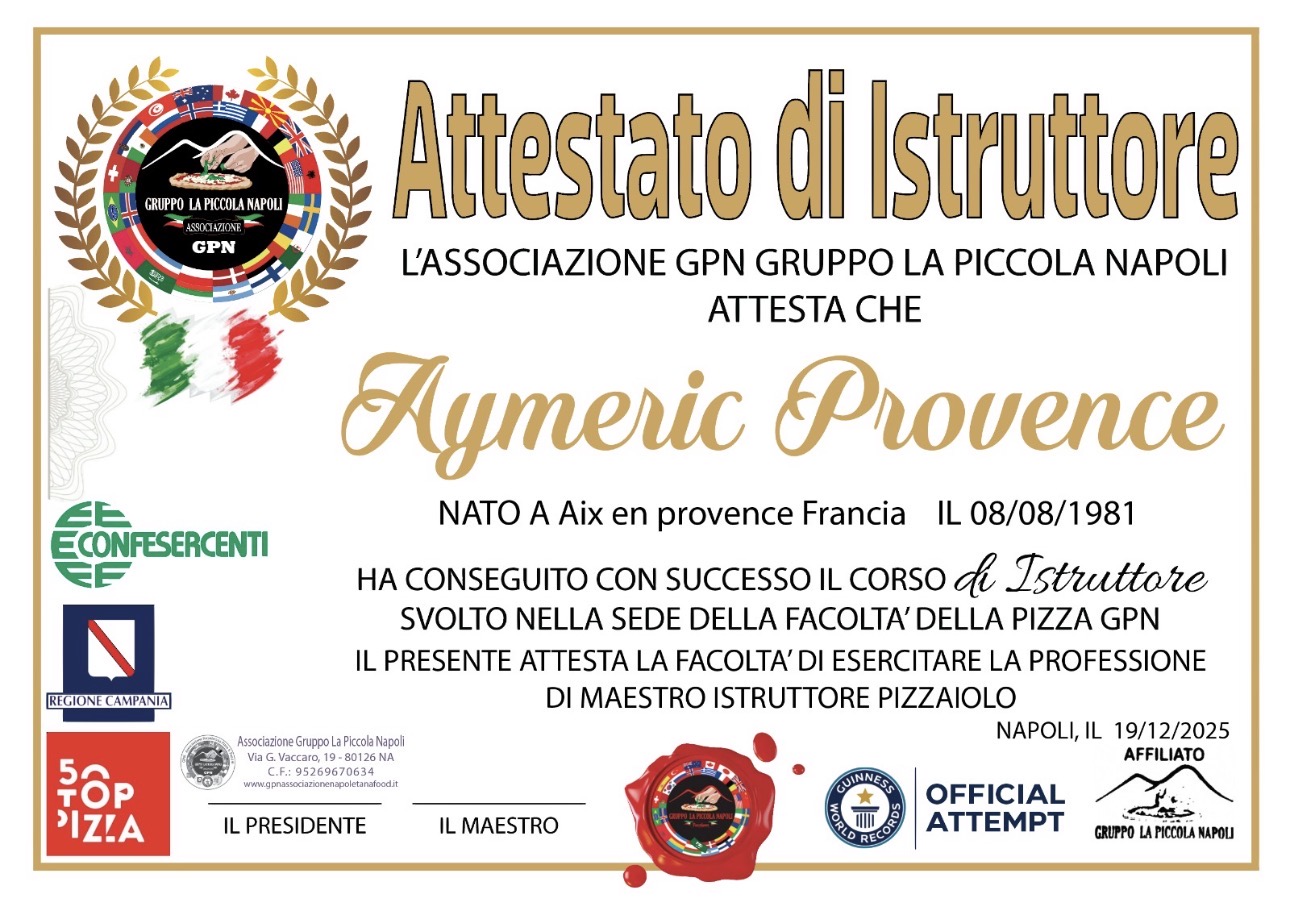 formation pizzaiolo pizza napolitaine