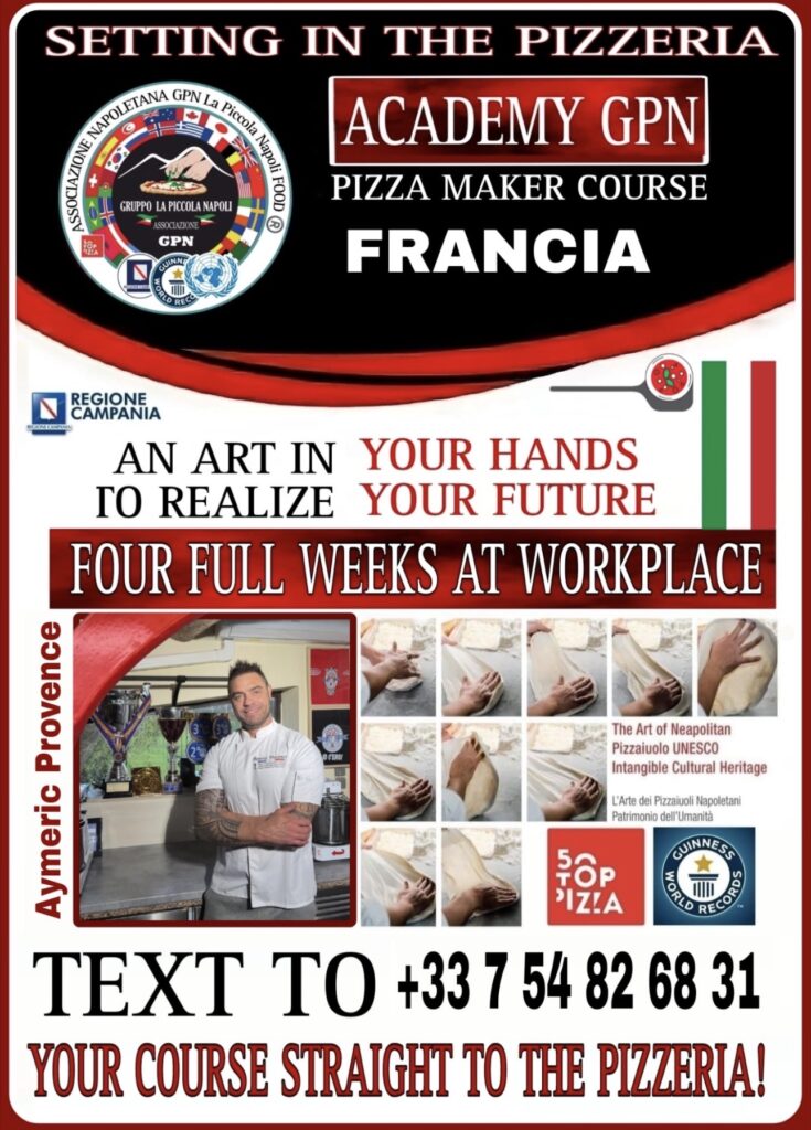 Champion du monde de la pizza Aymeric provence instructeur pizza napolitaine