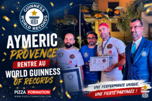 Une formation pizzaiolo avec Aymeric qui est rentré au guiness des records